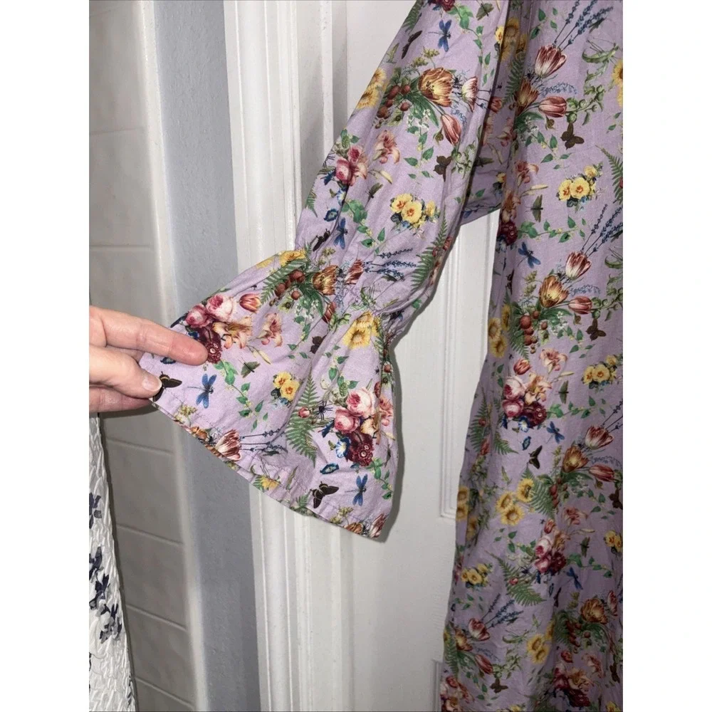 Hopeless Romantic Nightgown 1X/2X Cotton Victorian Ruffles Sleep Dress - Picture 5 of 9